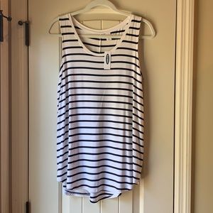 Luxe Striped Swing Tank Top